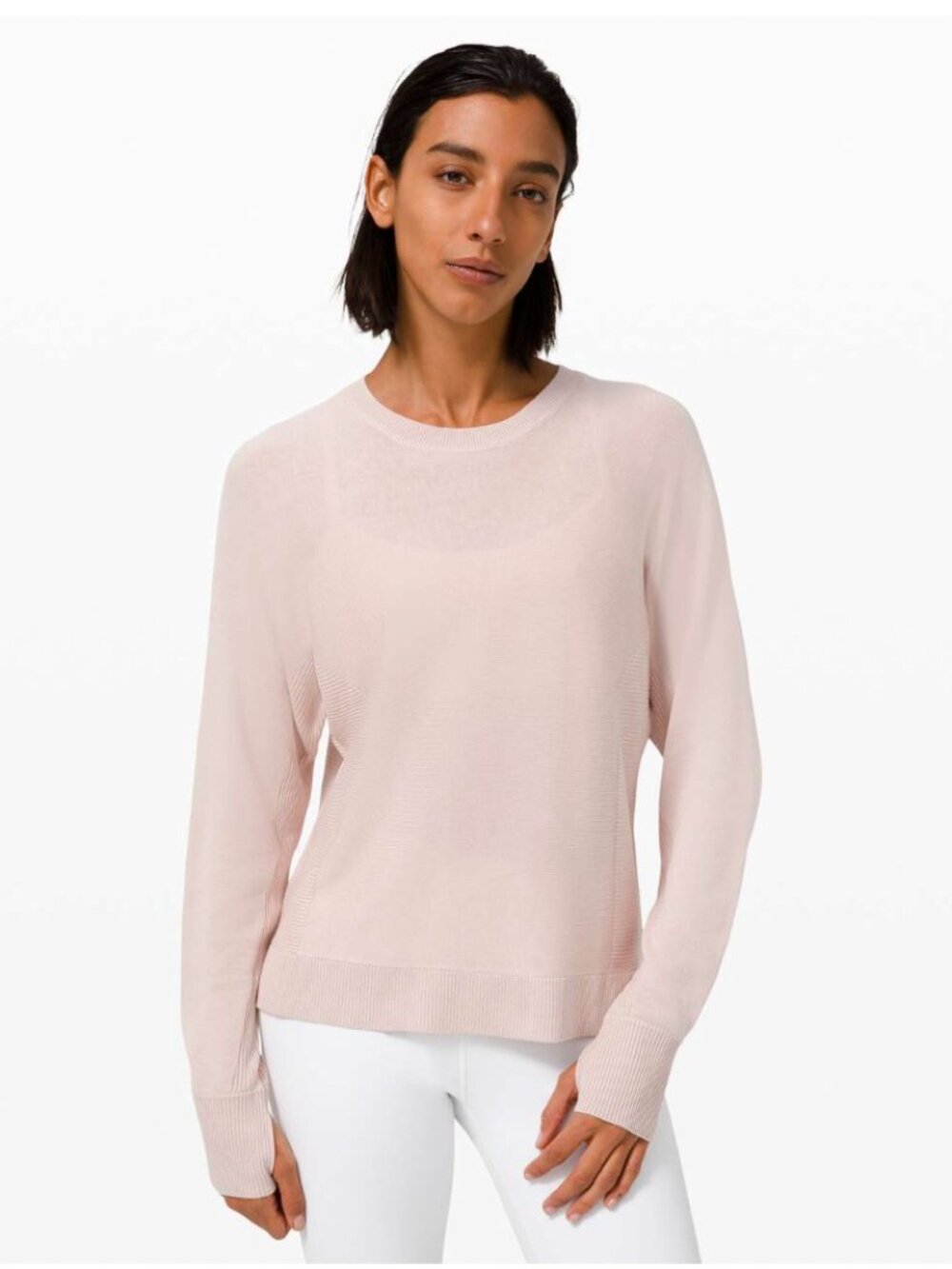 Lululemon Pink Cashlu Knit Pullover Top